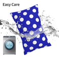 thumbnail image 5 of Kdxio Cotton Pillow Cases 14"x20" Pillowcases,Soft and Breathable Bedroom Pillow Cases-Blue And White Polka Dot-No Pillow Core, 5 of 5
