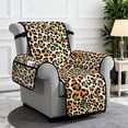 thumbnail image 2 of Yuyamidu Leopard Print Recliner Chair Cover Sofa Slipcover Waterproof Stretch Recliner Couch Protector for Living Room Replacement Reclining Chair Cover Furniture Protector, 2 of 7