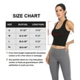thumbnail image 5 of Porvike Crop Tops for Women Workout Tanks Racerback Cropped Yoga Shirts 3 Pack Black/White/Pink L, 5 of 7