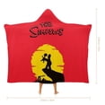 thumbnail image 3 of Simpsons Cloak Hooded Blanket Soft Wearable Blanket Hoodie Throw Cape for Couch Kids Adults 50"x60", 3 of 8
