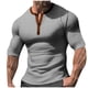 thumbnail image 1 of pstuiky Camisa de manga corta para hombre, Camisa de manga corta de color liso para hombre, camiseta de manga corta, camisa de manga corta con cuello abotonado. camisas casuales para hombre xxl, 1 of 5