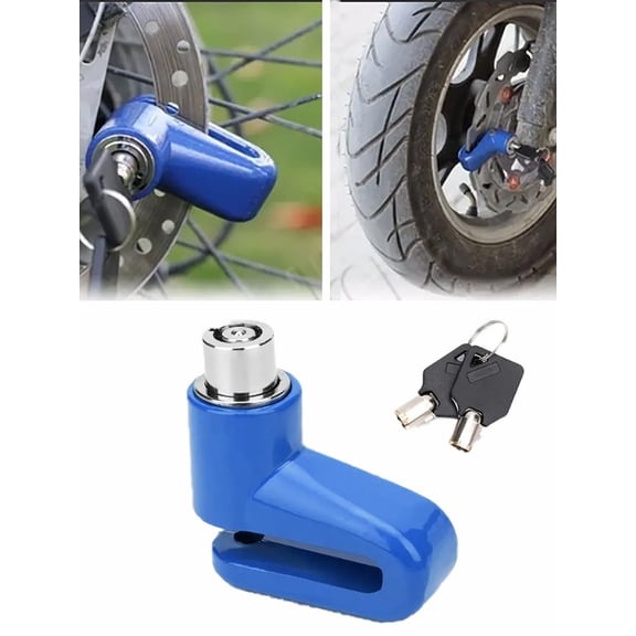 1pc Blue Black Mountain Bike Lock Disc Brake Lock For Motorcycle E Bike Anti Theft Disc Lock Accessories