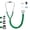 Green, variant on SCIan Stethoscope Sprague Rappaport Dual Head for Adults,Kids, Professional Cardiology Stethoscope for Doctors, Nurses, School Students, Home Use 5 Interchangeable pcs Gray