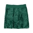 thumbnail image 5 of oqasdz Sequin Mini Skirt Elastic Waist Party Clubwear Solid Color Sparkly Bodycon Skirt Fashion Casual Outfit Outdoor Streetwear, 5 of 5