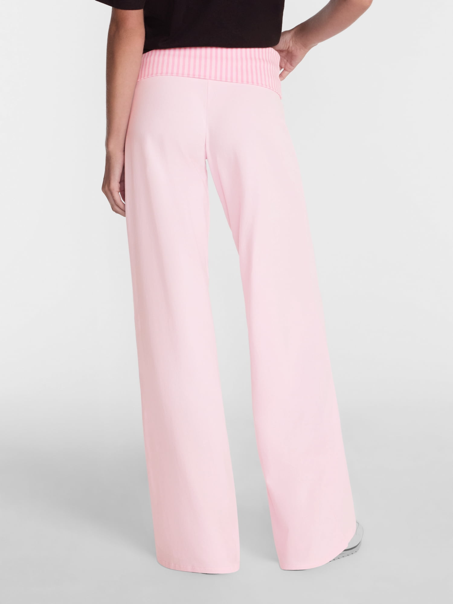 No Boundaries Foldover Wide Leg Pants, 31'' Inseam, Women's XXS-XXL