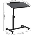 thumbnail image 2 of Bed Desk Adjustable Overbed Bedside Table Rolling Laptop Tray Desk Cart Height Portable Mobile Sit Stand Table Tilting Hospital Bed with Wheels, 2 of 7
