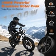 thumbnail image 4 of Efunkeep 20" x 4" Fat Tire Electric Bike, Peak 1500W Motor Dirt Adult Ebike with 48V 20Ah, Electric Mountain Bicycle with 7 Speed, UL2849, 4 of 10