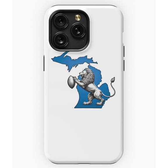 Michigan Lion Detroit Sports Fan G3671 Phone Case for iPhone17 16 15 14 13 12 11 Pro Max