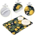 thumbnail image 4 of Vivid Lemon Dish Drying Mat for Kitchen Counter, Ultra Absorbent Reversible Microfiber Dishes Drying Rack Pad Heat-resistant Mats 16x18in, 4 of 7