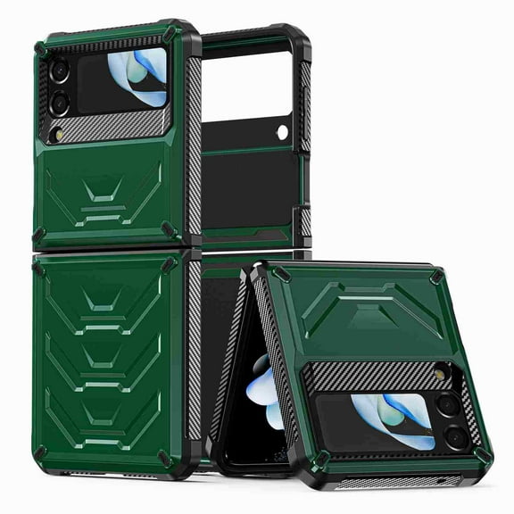 For Samsung Galaxy Z Flip 3 5G Shockproof Heavy Duty Hinge Protection Rugged Kickstand Case Cover