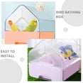 thumbnail image 3 of YSNOOWE 2Pack Small Bird Bathing Accessories Transparent Bowl Hanging Design for Birds, 3 of 8