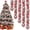 Red, variant on Dalrosia 4PCS Christmas Tinsel Garland with Red Bows Metallic Christmas Tree Garland Hanging Garland Christmas Decorations Vintage Tinsel Wreaths for Holiday Indoor Outdoor Party Supplie