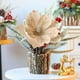 thumbnail image 4 of Decoraciones de Navidad para el Hogar Flor de Navidad de Terciopelo Rosa de 24 cm Magnolia Decoración de Navidad de Tela de Gama Alta Flor Artificial Decoraciones de Navidad Blancas, 4 of 6