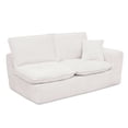 thumbnail image 2 of 107" Modern Boucle Sectional Sofa with Reversible Chaise for Living Room, Comfy Cloud Couch with Pillows (Beige), 2 of 11