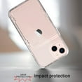 thumbnail image 4 of Dteck Apple Shockproof Rubber Hybrid PC Dual Layer Slim Lightweight Wallet Cell Phone Case, Clear, 4 of 5