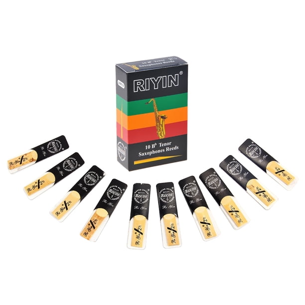 10 Uds. De cañas de saxofón Bb, piezas de instrumentos de viento de madera, accesorios, cañas tradicionales