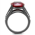thumbnail image 3 of Luxe Jewelry Designs Women's Stainless Steel Engagement Ring with Ruby Corundum Synthetic Stone,, 3 of 4