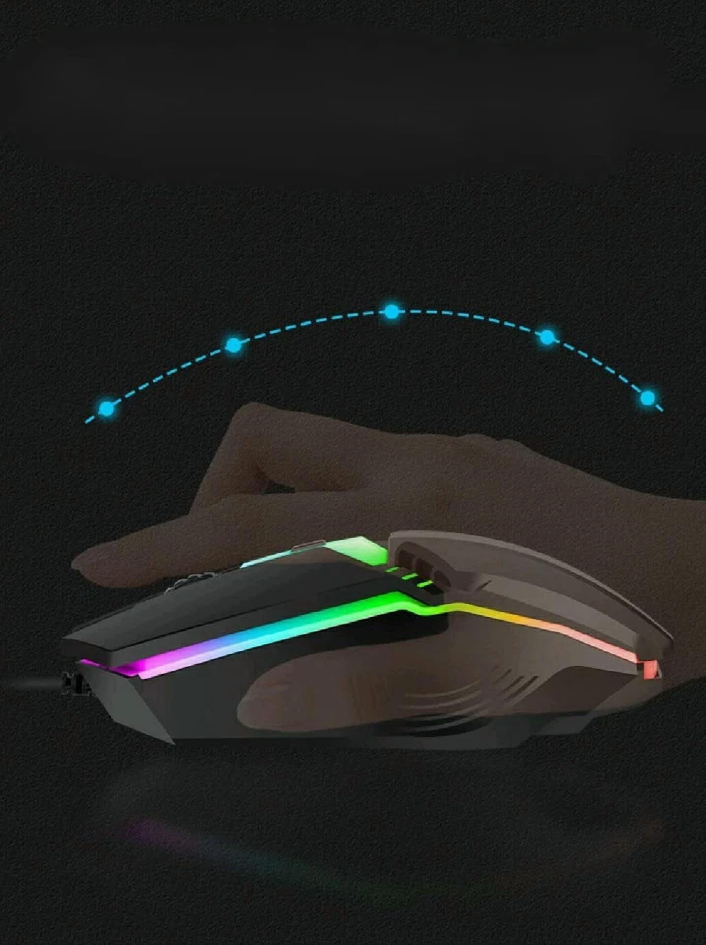 BUTTERFLY- Wired Gaming Mouse, Optical Usb Mice For Laptop/Desktop, 800 To 1600 And Rgb