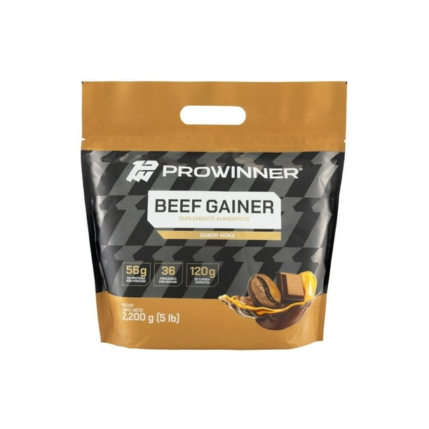 Suplemento Beef Gainer Polvo Sabor Moka (2,2 Kg) ProWinner PW-1330