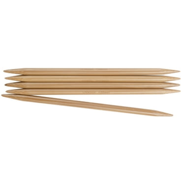 ChiaoGoo (6 Inch / US Sizes 1 - 15) Bamboo Double Point Knitting Needles