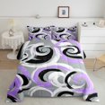 thumbnail image 2 of Homewish Geometric Stripes Lines Bedding Comforter Set 2pcs for Kids Children Teens,Abstract Spiral Twin Comforter Sets Microfiber,Minimalist Mid Century Breathable Bedding Set,Super Cozy Room Decor, 2 of 8