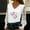 White, variant on Blmnix Womens Blouses Dressy Pullover Lace Valentine Outfit V-Neck Pink Long Sleeve Y2k Shirts