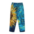 thumbnail image 5 of Daiia Starry Sunflower Dreamscape Women's Sleep Pant with Pockets and Drawstring,Pajama Pants-X-Large, 5 of 9
