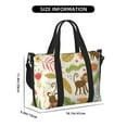 thumbnail image 2 of Travel Duffle Bag Monkeys in the Jungle Travel Tote Bags Carry on Luggage Waterproof Weekender Bags with Top Handle Adjustable Shoulde Strap for Travel Gym, 2 of 5