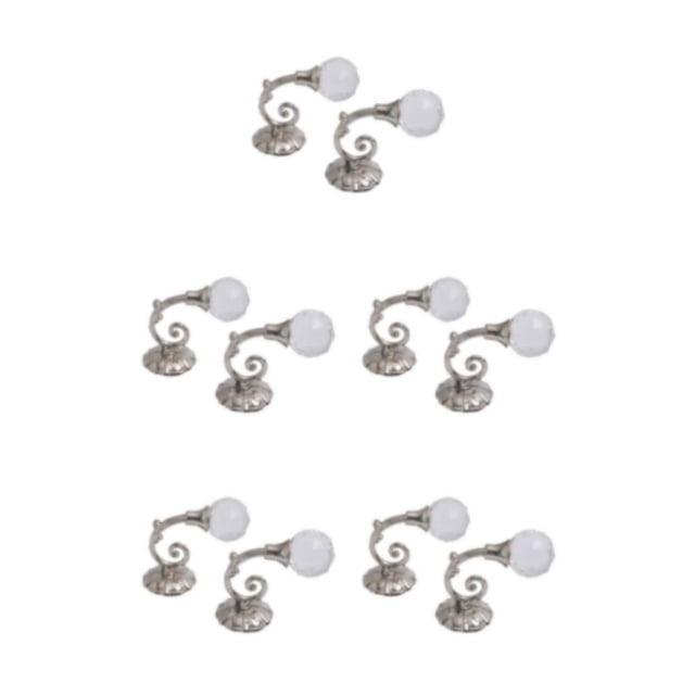 Justharion Functional And Stylish Decorative Curtain Hooks For Beautiful Drapery Sturdy And Durable Aluminum silver 5Set