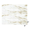 thumbnail image 3 of 20Pcs Peel and Stick Tiles Wall Stickers Decals Gray Gold Marble Pattern 6x6in Vinyl Self Adhesive Waterproof Kitchen Bathroom DIY Decor, 3 of 8