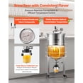 thumbnail image 3 of Pressure Fermenter 15 PSI, 16 Gal/60L All-in-One Stainless Steel Conical Secondary Fermentation Bucket, with Cooling Tube, Yeast Slurry Collection Bottle, for Wine, Beer Brewing Equipment, 3 of 7