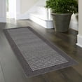 Mainstays Farmhouse Faux Sisal Olefin Gray Border Indoor Runner Rug, 1
