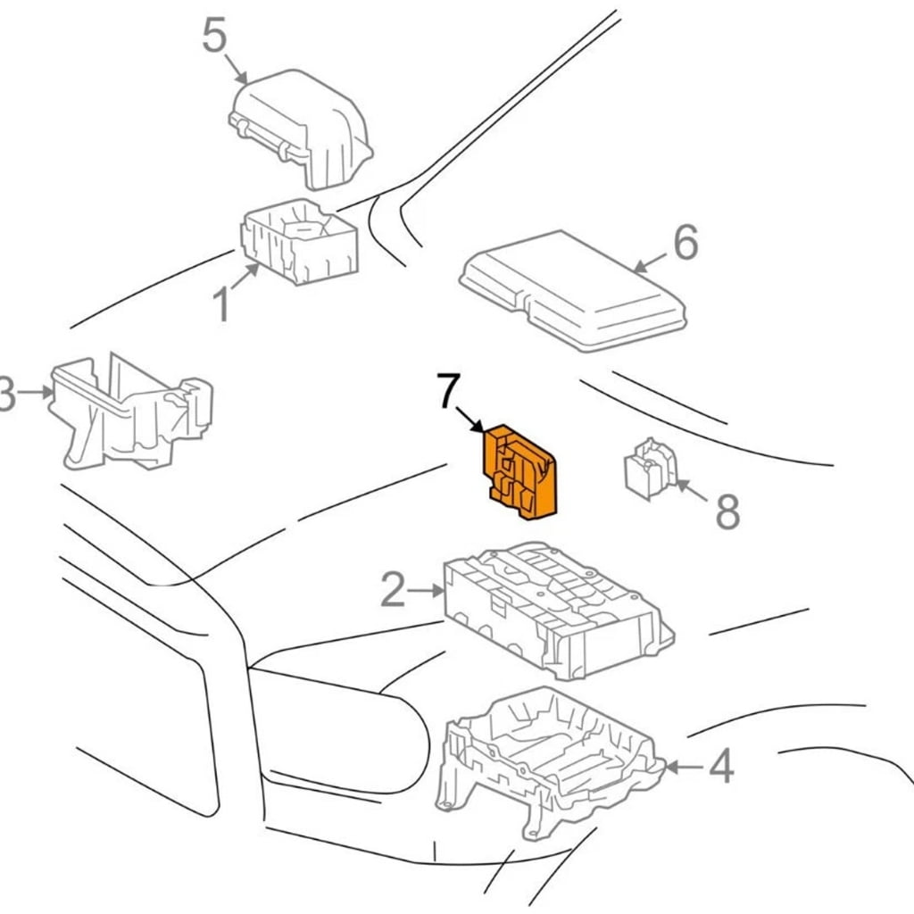 Fusible Link Block Assembly 180A Main 150A Auxiliary Fuses High Amp Automotive Fuses Box 82620-0C030 for Automotives SUV