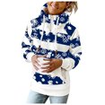 thumbnail image 1 of Jersey cálido de invierno para mujer, sudaderas informales de manga larga, prendas de vestir con capucha y cordón a la moda con bolsillos Pompotops gfhjh7555, 1 of 5
