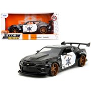 2016 Chevrolet Camaro Widebody Black and White Drift Patrol Wide Body Series 1/24 Diecast Model Car by Jada(Selections May Vary)