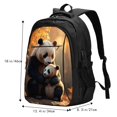 thumbnail image 5 of Balery Maple Forest Panda Print USB Charging Backpack for Men and Women - Water-Resistant, Anti-Theft Laptop Backpack with USB Port for Travel, Work, School, and College, 5 of 7