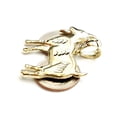 thumbnail image 5 of New 10k yellow Gold Goat Pendant charm diamond cut animal fine gift jewelry 6.4g, 5 of 12