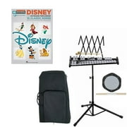 Band Directors Choice Educational Bell Kit Pack Disney Deluxe w/Carry Bag, Drum Practice Pad & Sticks & Disney Play Along Book