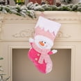 thumbnail image 5 of LanSuare Christmas Stocking with Santa Snowman, 22Inch Xmas Character Christmas Stockings with Personalized Pattern for Family Holiday, Xmas Party Decorations, 5 of 7