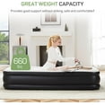 thumbnail image 6 of Bigleap Air Mattress Twin with Built in Pump, 18-Inch Raised Inflatable Blow up Camping Bed, 6 of 8