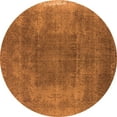 thumbnail image 1 of Ahgly Company Indoor Round Oriental Orange Industrial Area Rugs, 6' Round, 1 of 4