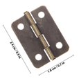 thumbnail image 2 of HINTRMENT 20 Pcs Petites Charnières Matériel Fer Bronze pour Projets DIY Accessoire, 2 of 6
