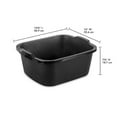 Sterilite Large 18 Quart Dish Tub, Kitchen Sink Washing Basin, Durable