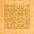 thumbnail image 1 of Ahgly Company Indoor Square Oriental Orange Traditional Area Rugs, 6' Square, 1 of 4