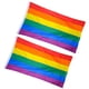 thumbnail image 5 of Bandera arcoíris de poliéster grande para exteriores (60 x 90 cm), 5 of 6