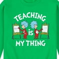 thumbnail image 3 of Dr. Seuss - Teaching Is My Thing - Men's Crew Neck Fleece Pullover, 3 of 6