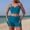#336-Blue, variant on High Waisted Bikini Sets for Women - V Wire Two Piece Swimsuits Swim Suits 2026 Tummy Control Bathing Suit