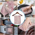 thumbnail image 3 of Christmas 1 Pack Kitchen Towel, Water Absorbent Dish Towel, Pink Watercolor Snowflakes Pattern Winter Decorative Hand Towels - Quick Drying Cloth for Cooking Baking, 18x28 Inch, 3 of 8