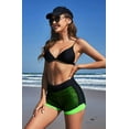 thumbnail image 4 of ALove Women Mesh High Waisted Beach Board Shorts With Pockets Swim Shorts Bath Suit Bottoms, 4 of 8
