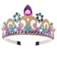 thumbnail image 1 of Diadema elástica de resina suave Hugo Corona de cristal para niñas, 1 of 7